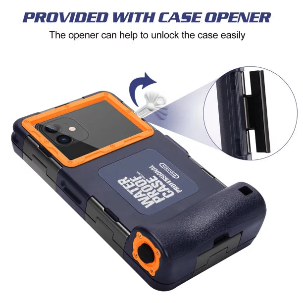 UrbanX Professional [15m/50ft] Swimming Diving Surfing Snorkeling Photo Video Waterproof Protective Case Underwater Housing for  Eluga A2 And all Phones Up to 6.9 Inch LCD with Lanyard