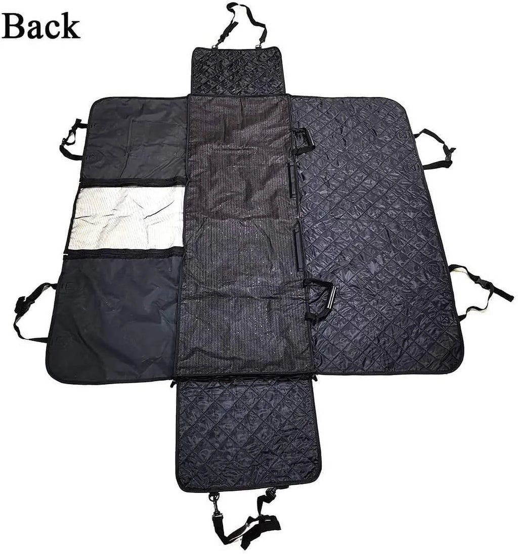 Dog Car Seat Covers with Mesh Window, Waterproof Dog wrap Back Seat, Scratchproof Dog Car Hammock Dogs Protection wrap for Cars SUVs & Trucks