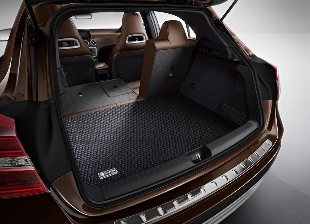 ToughPRO - Trunk Mat suitable with HONDA Accord - All atmospheric conditions Heavy Duty (Made in USA) - Black Rubber - 2014