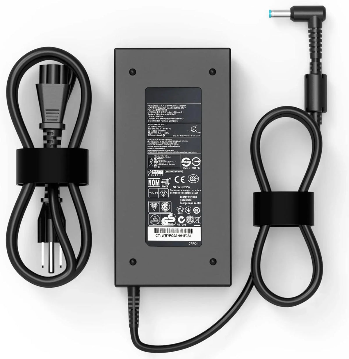 150W 7.7A AC Charger for  Original  ZBook 15 16 17 15u 15v G3 G4 G5 G6 G8 OMEN 15 17 ZBook Create Fury 15 17 G7 Victus 15 ADP-150XB B 740243-001 Laptop Power Adapter