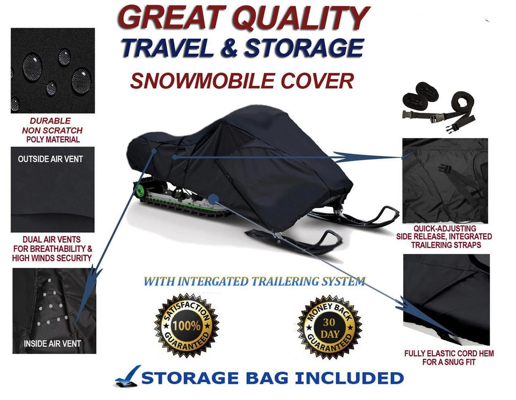 Slush and Mud Protection. 300D Snowmobile Travel and Storage shield suitable for 2006-2006 Ski Doo Bombardier GSX Limited 2 TEC 600 HO Sleds