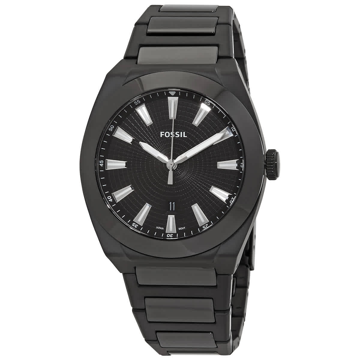 Fossil Everett Quartz Black Dial Men's Watch CE5028