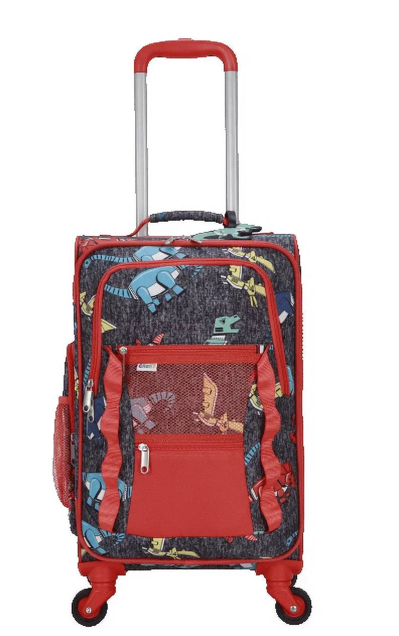 CRCKT 3 PC LET'S DINO SOAR SOFTSIDE WITH PACKING CUBE AND LUGGAGE TAG