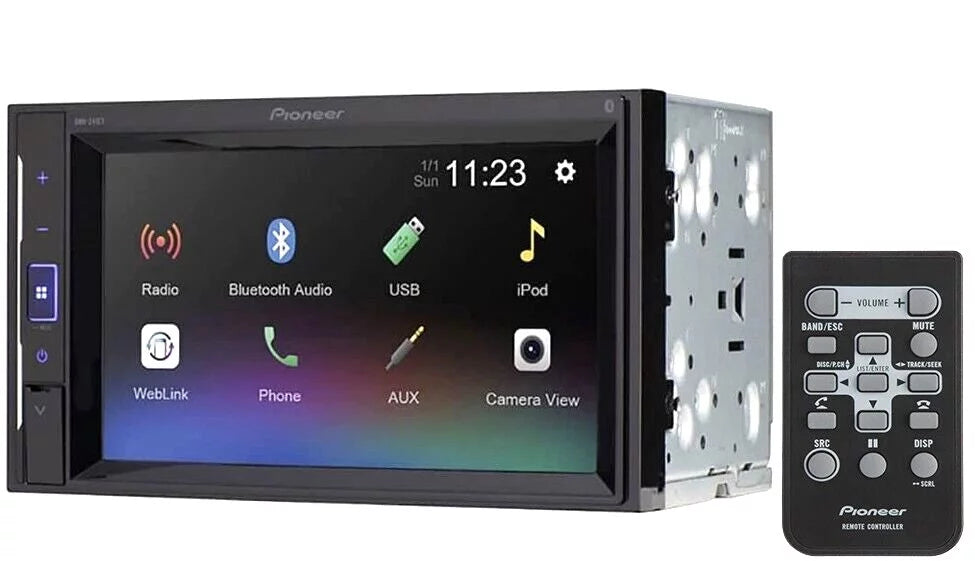 Pioneer DMH-241EX  Touchscreen Digital Media Receiver with Bluetooth + License Plate Backup CameraPioneer DMH-241EX  Touchscreen Digital Media Receiver with Bluetooth + License Plate Backup Camera