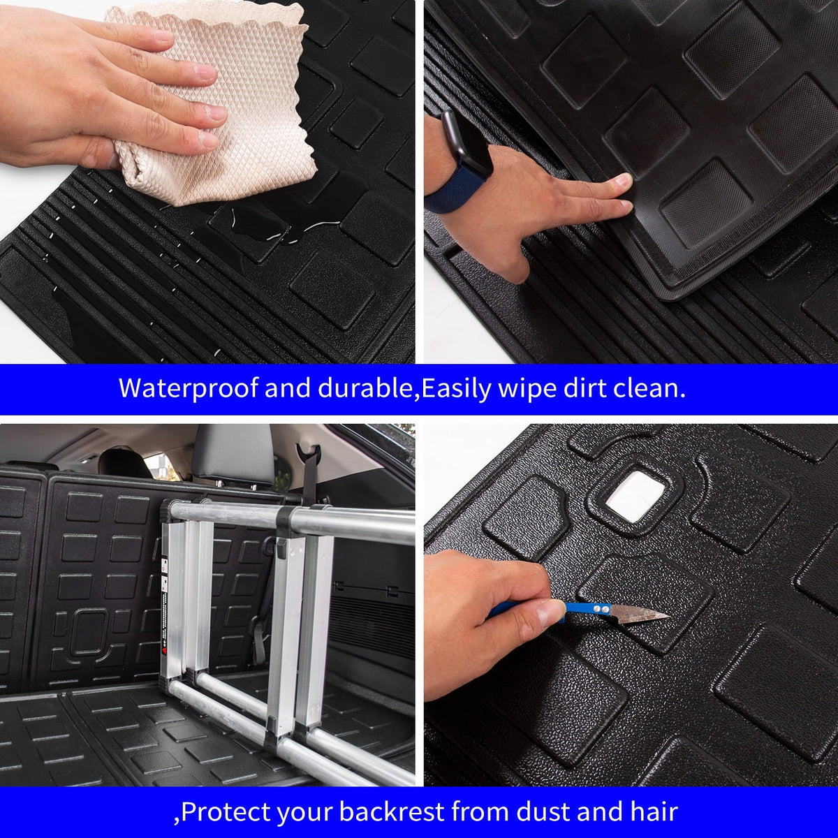 Fit 2020-2024  Highlander Floor Mats Trunk Mat Cargo Liner 2023 7 Seats Highlander Accessories