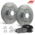 Front Zinc Drill/Slot Brake Rotors + Ceramic Pads for  Ranger 4WD 2003-2011