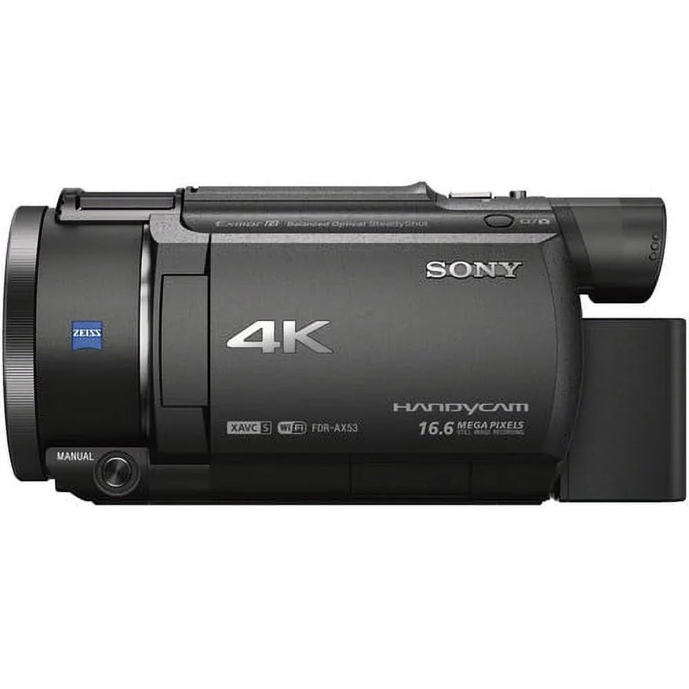 '- Professional Bundle.  FDR-AX53 4K Ultra HD Handycam Camcorder
