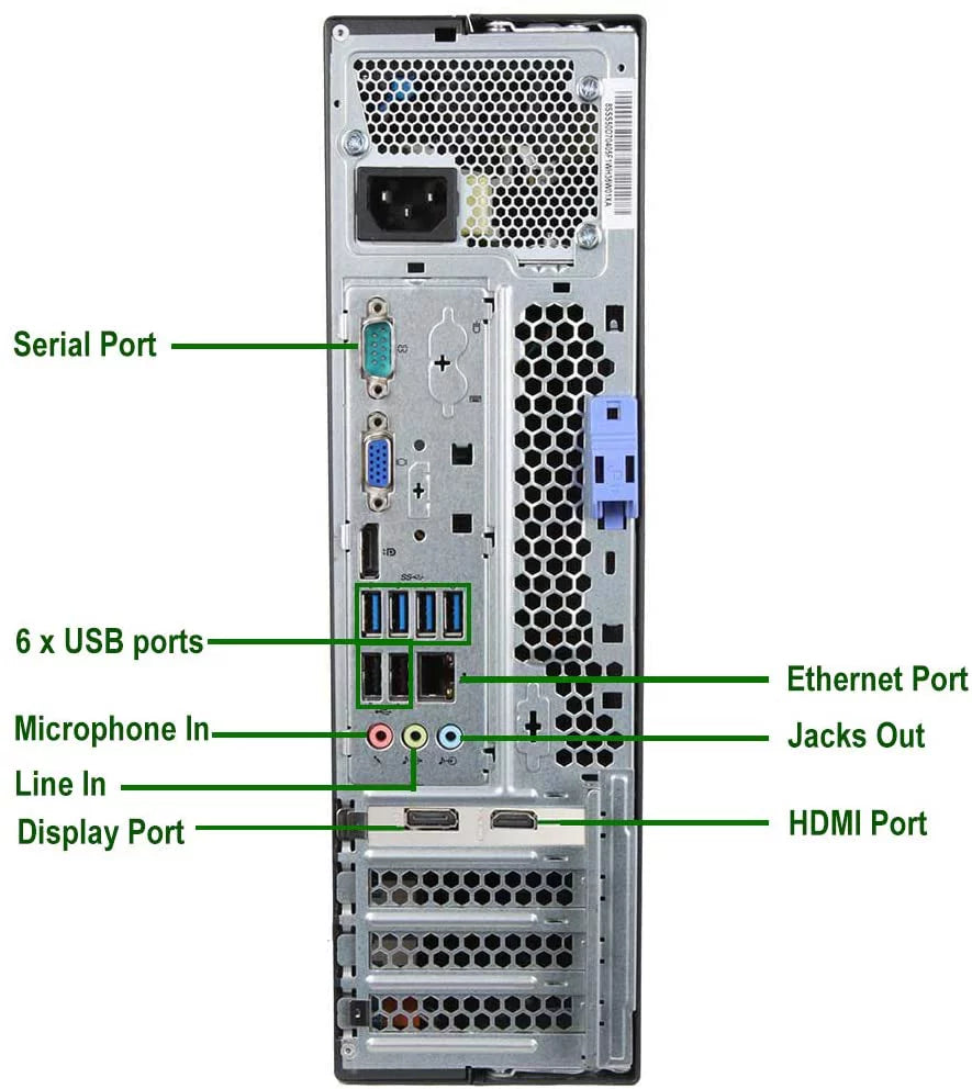 Restored  Small Form Computer Desktop PC,  Core i5 3.10 GHz, 16GB Ram, 120GB SSD, 1TB Hard Drive, BTO Wifi (Refurbished)
