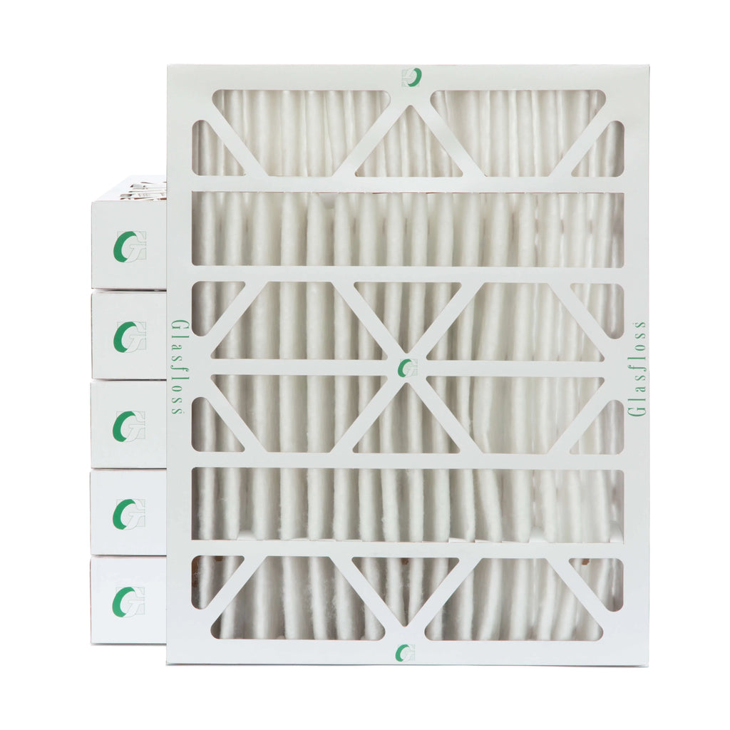 6 PACK (Actual Depth: 3-3/4"). 16x20x4 MERV 13 (MPR 2200) AC Furnace 4" Inch Air Filters by Glasfloss Industries