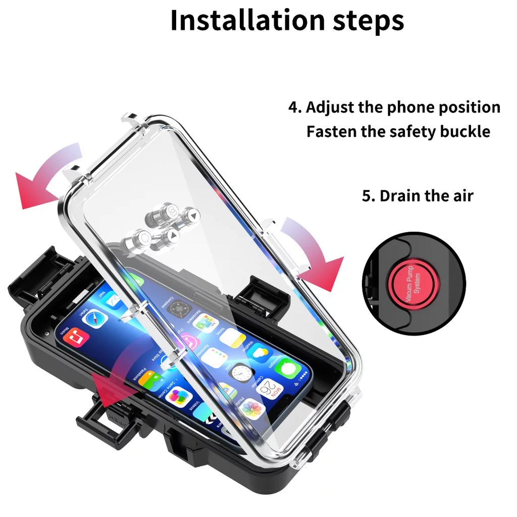 GREHOME Waterproof Underwater Diving Universal Case protector For iPhone 13 12 Pro Max [98ft / 30m] full body protection