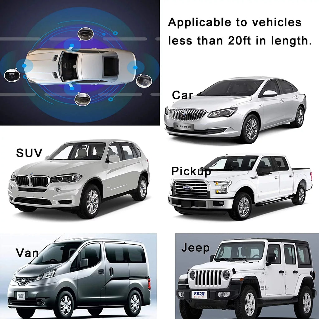 Weivision Universal 360 Degree Bird View System Car DVR Record Panoramic View All Round Rear View Camera System for All Car