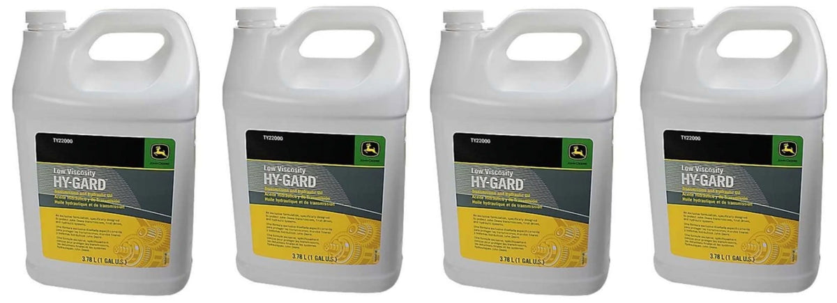 (4). John Deere Original Equipment (4) Gallons of Hy-Gard Transmission & Hydraulic Oil #