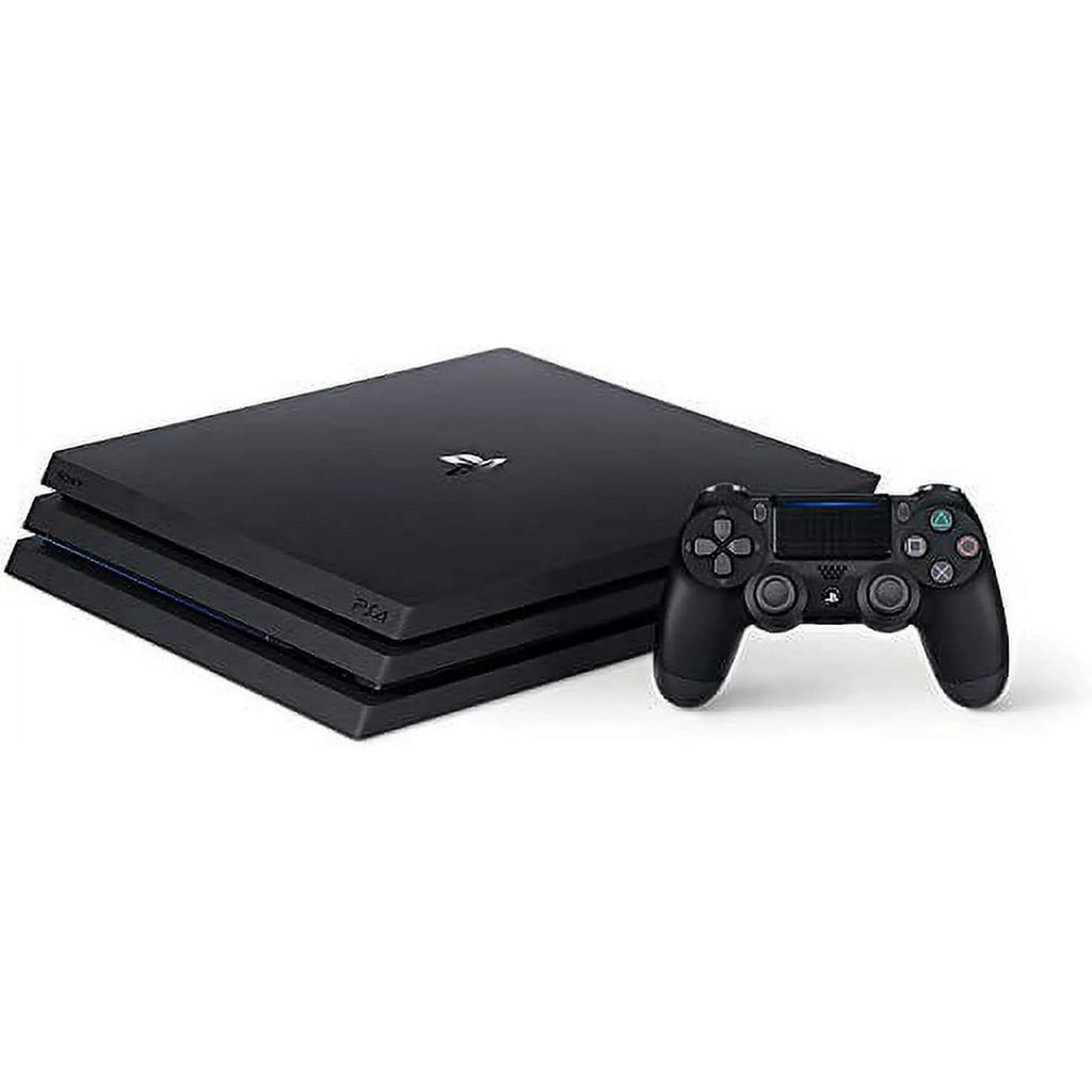 PlayStation 4 Pro 1TB Gaming Console Black with Charging Dock Headset Bolt Axtion Like New