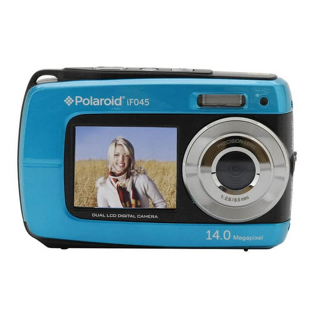Polaroid IF045-BLUE Dual Screen liquid Proof Camera