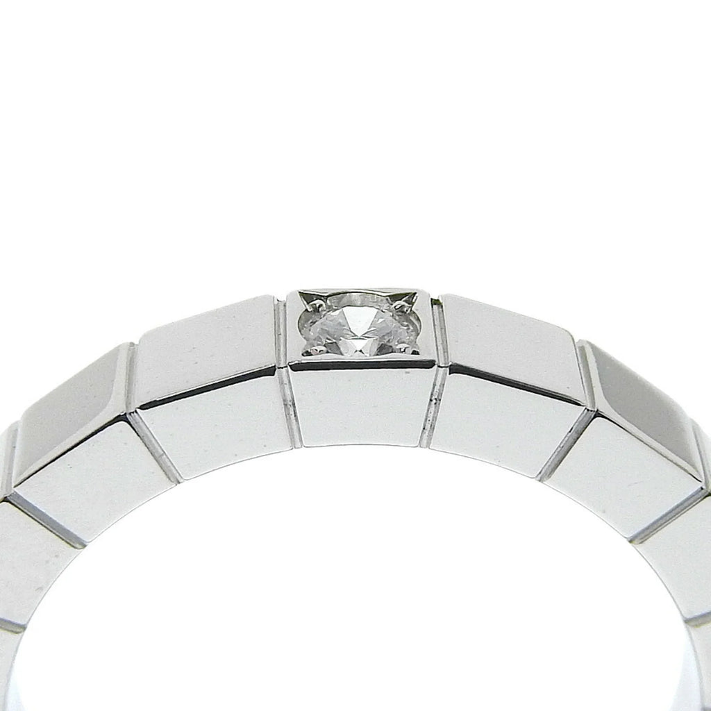 5.8g Women's I220823087 (Good). Pre-Owned Cartier CARTIER Lanieres Ring 1P Diamond K18 White Gold x Approx