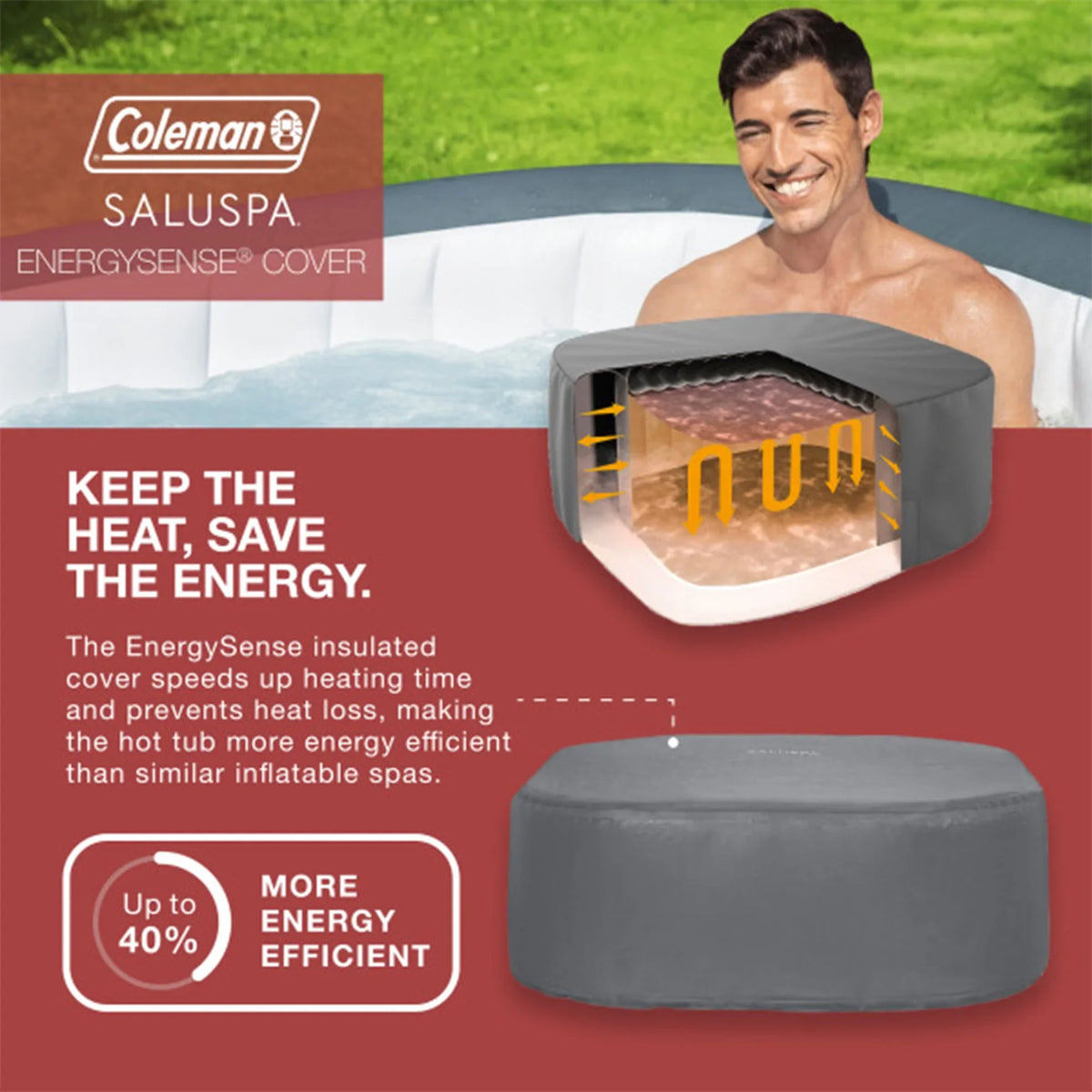 Bestway Coleman Hawaii Hot Tub + Bestway SaluSpa Non Slip Spa Seat