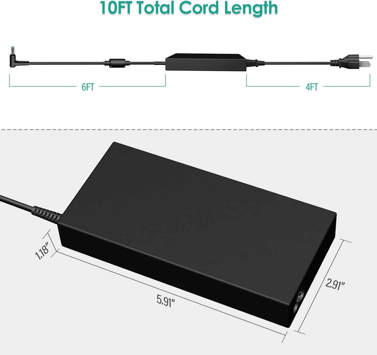 150W 7.7A AC Charger for  Original  ZBook 15 16 17 15u 15v G3 G4 G5 G6 G8 OMEN 15 17 ZBook Create Fury 15 17 G7 Victus 15 ADP-150XB B 740243-001 Laptop Power Adapter