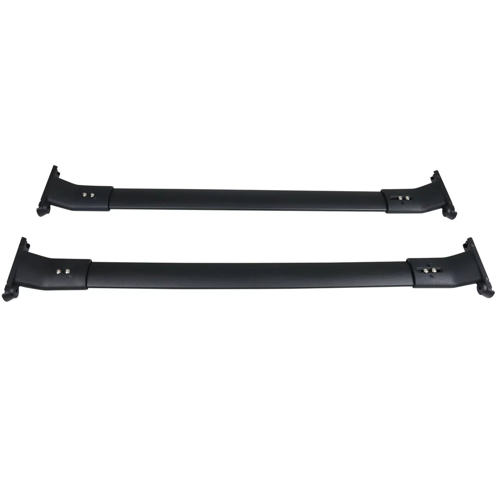 Ikon Motorsports suitable with 13-16 Mazda CX-5 CX5 OE Style Cross Bar Roof Rack Black Aluminum