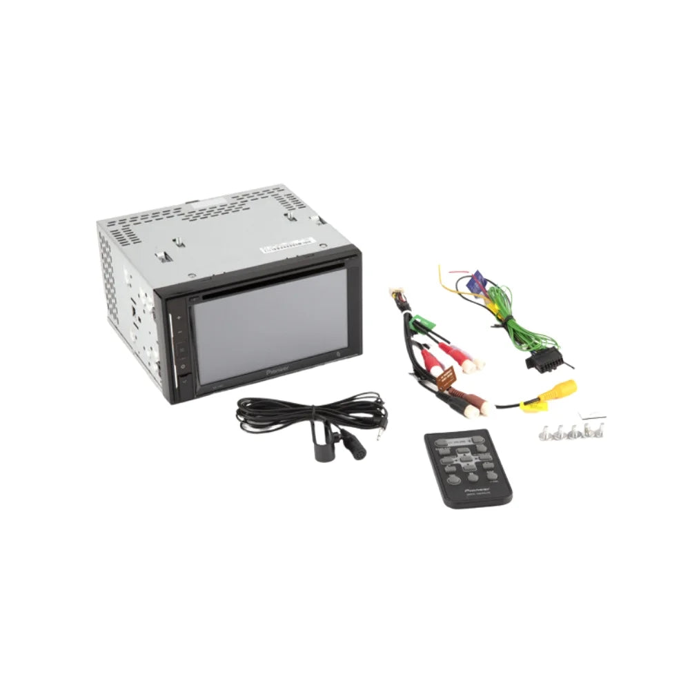 KIT4862 Bundle for 2004-2012 GMC Canyon W/ Pioneer AVH-241EX Double DIN Car Stereo with Bluetooth/Backup Camera/Installation Kit/in-Dash DVD/CD AM/FM 6.2" Touchscreen Digital Media Receiver