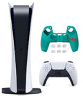 2023 Newest PlayStation_PS5 Gaming Console Digital-Version W/ Silicone Controller wrap Skin