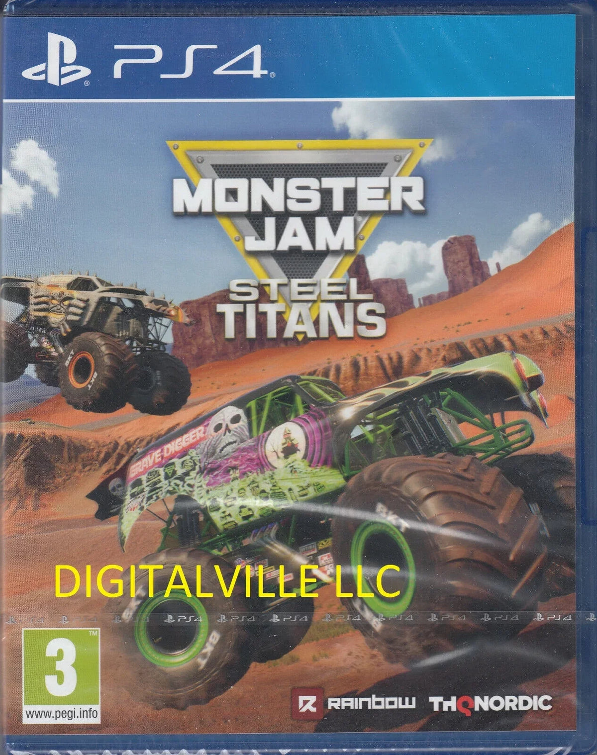 Monster Jam Steel Titans PS4 Brand New Factory Sealed Truck Crush PlayStation 4