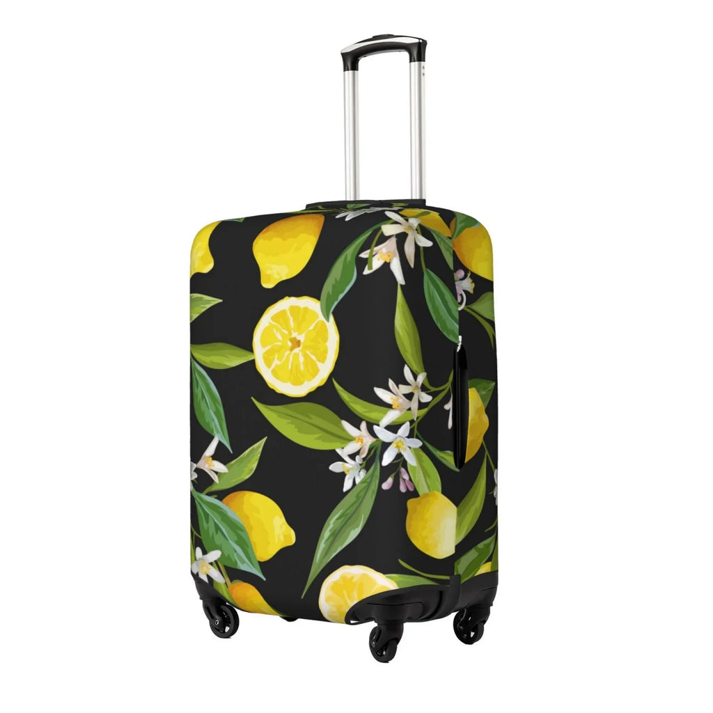 Adobk Lemon Fruits Flowers Leaves Luggage Protector Suitcase shield, Stretch Suitcase shield, Washable Luggage Covers For Suitcase For Women And Men, Travel Accessories-Small