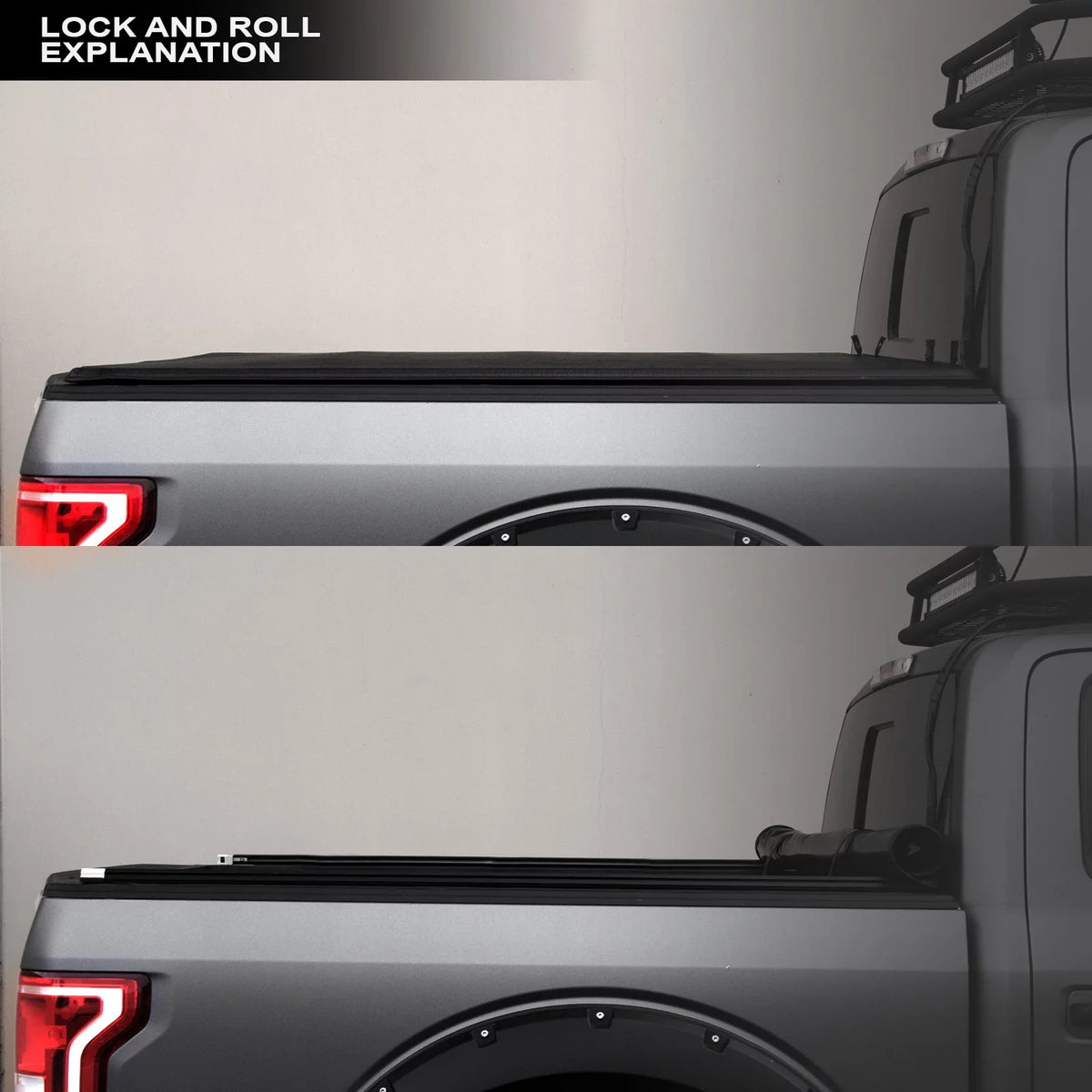 Stehlen 714937188747 Lock And Roll Up Tonneau protector - Black For 2015-2022 Chevy Colorado / GMC Canyon 6 Feet ( 72" ) Bed