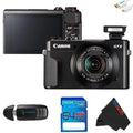 PowerShot G7X Mark II Digital Camera + Pixi Starter Bundle Kit