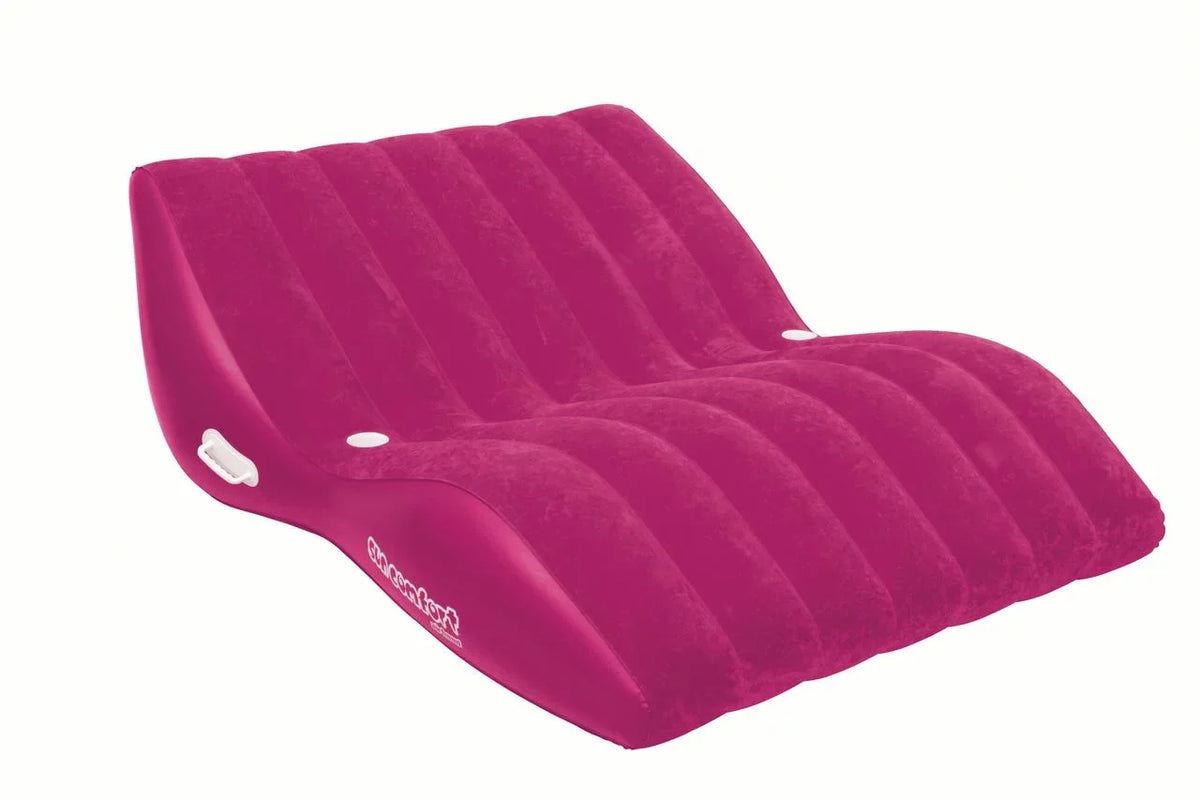 SUN COMFORT COOL SUEDE Double Zero Gravity Lounge, Raspberry