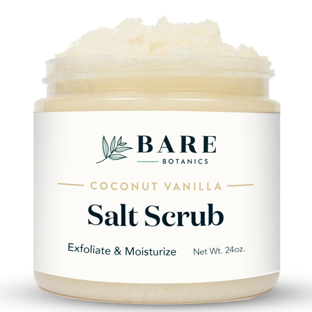 Bare Botanics Body Scrub Coconut Vanilla Sea Salt Scrub 24 oz
