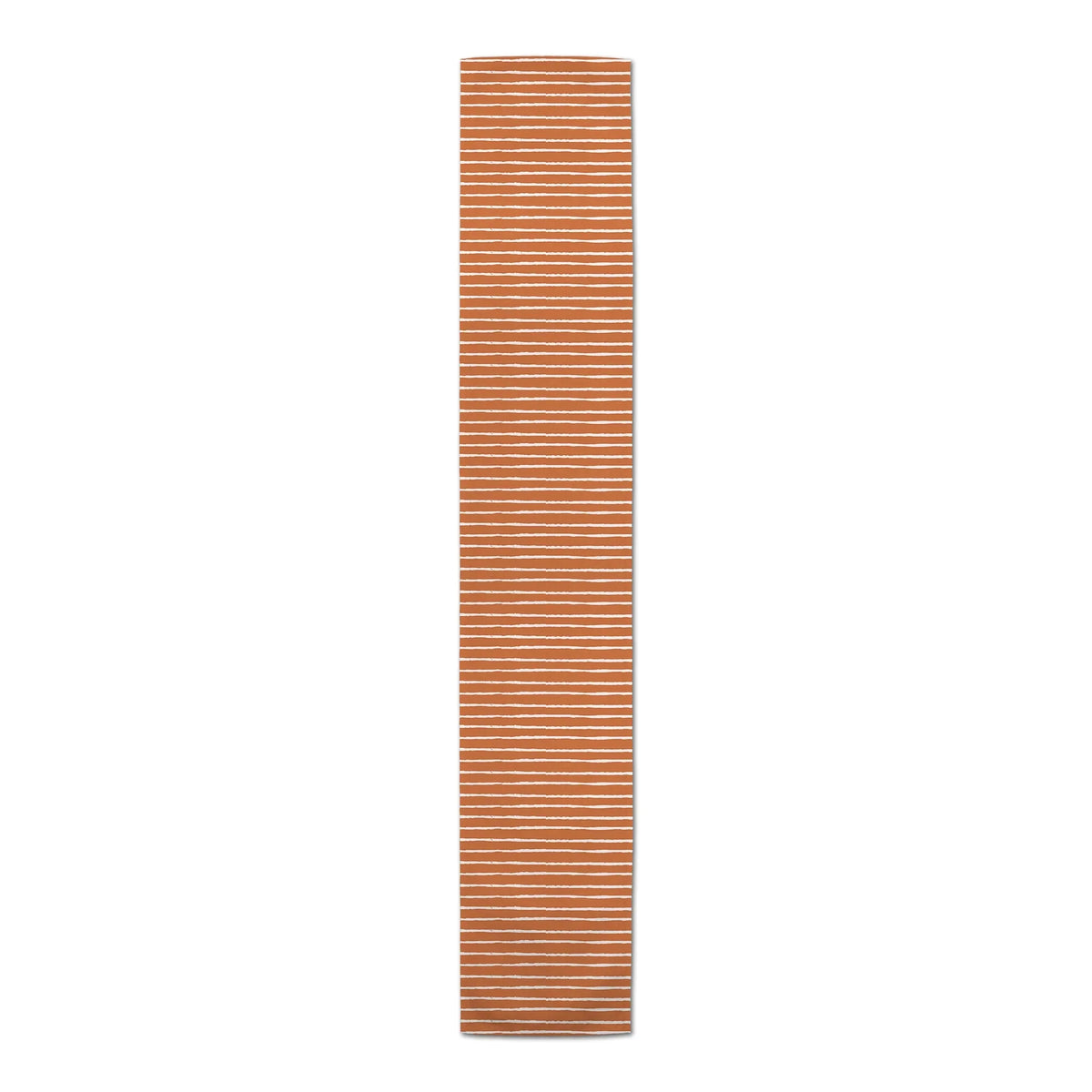 Creative Products Sketch Stripes Orange 16x90 Poly Twill Table Runner