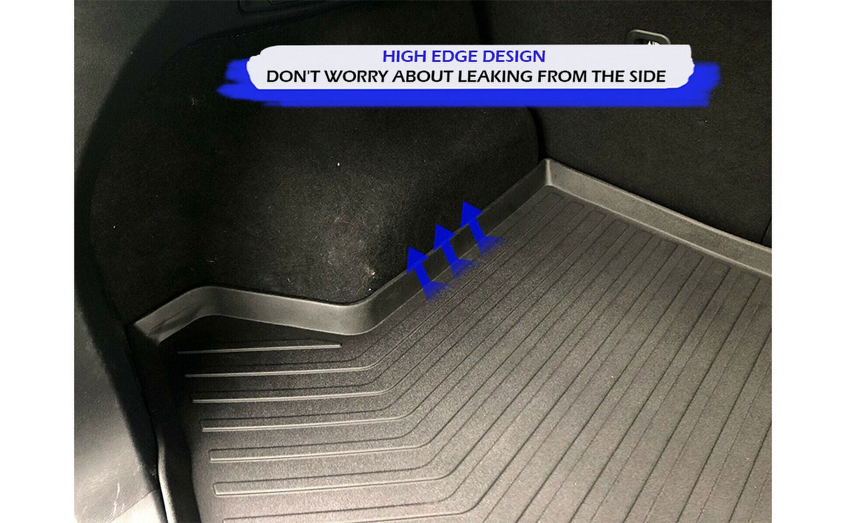 EACCESSORIES EA Cargo Liner – Trunk Mat for Mazda CX-5 CX5 2017-2023 – climate-immune Trunk Mats for Cars with Raised Lip – Non-Slip Car Trunk Mat Rubber – Easy to Install – Laser Pre-Cut Design