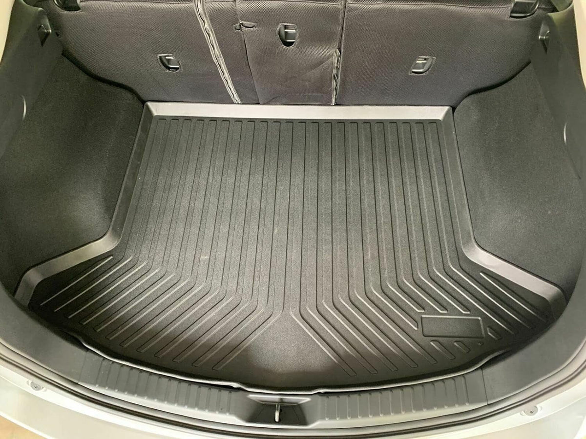 EACCESSORIES EA Cargo Liner – Trunk Mat for Mazda CX-5 CX5 2017-2023 – climate-immune Trunk Mats for Cars with Raised Lip – Non-Slip Car Trunk Mat Rubber – Easy to Install – Laser Pre-Cut Design
