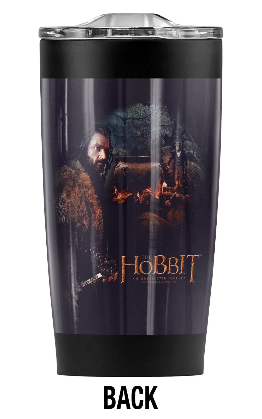 The Hobbit/Thorin Cauldron Stainless Steel Tumbler 20 oz Coffee Travel Mug/Cup, Vacuum Insulated & Double Wall with Leakproof Sliding Lid | outstanding for Hot Drinks and Cold Beverages