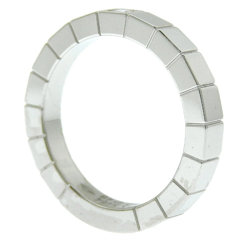 5.8g Women's I220823087 (Good). Pre-Owned Cartier CARTIER Lanieres Ring 1P Diamond K18 White Gold x Approx