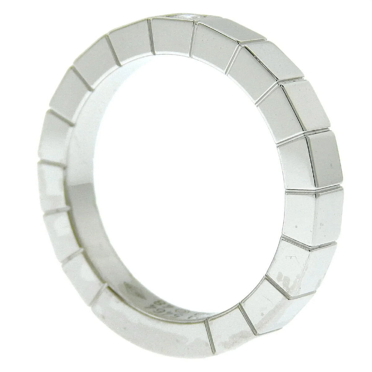 5.8g Women's I220823087 (Good). Pre-Owned Cartier CARTIER Lanieres Ring 1P Diamond K18 White Gold x Approx