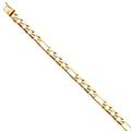 14k Yellow Gold Figaro Link Bracelet - 8" | Elegant 14KY Gold Chain Bracelets for Men and Women | Weight 11.6 | Men’s Jewelry for Gift