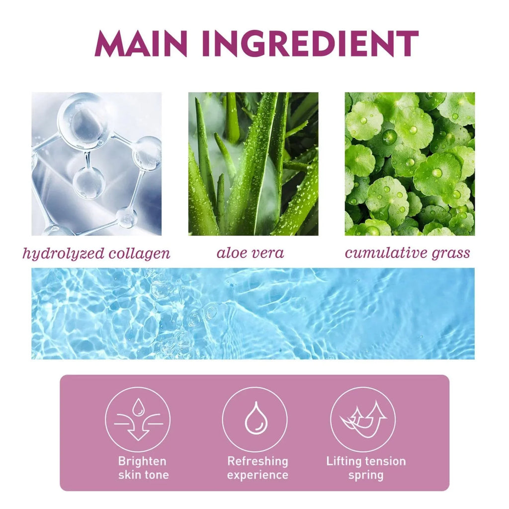 Collagen Neck Cream, Natural Hydrolyzed Collagen For Delay Skin Ageing,Wash-free neck cream, Collagen Neck Firming Cream,Whitens Swan Neck Beauty Neck Cream,7PCS