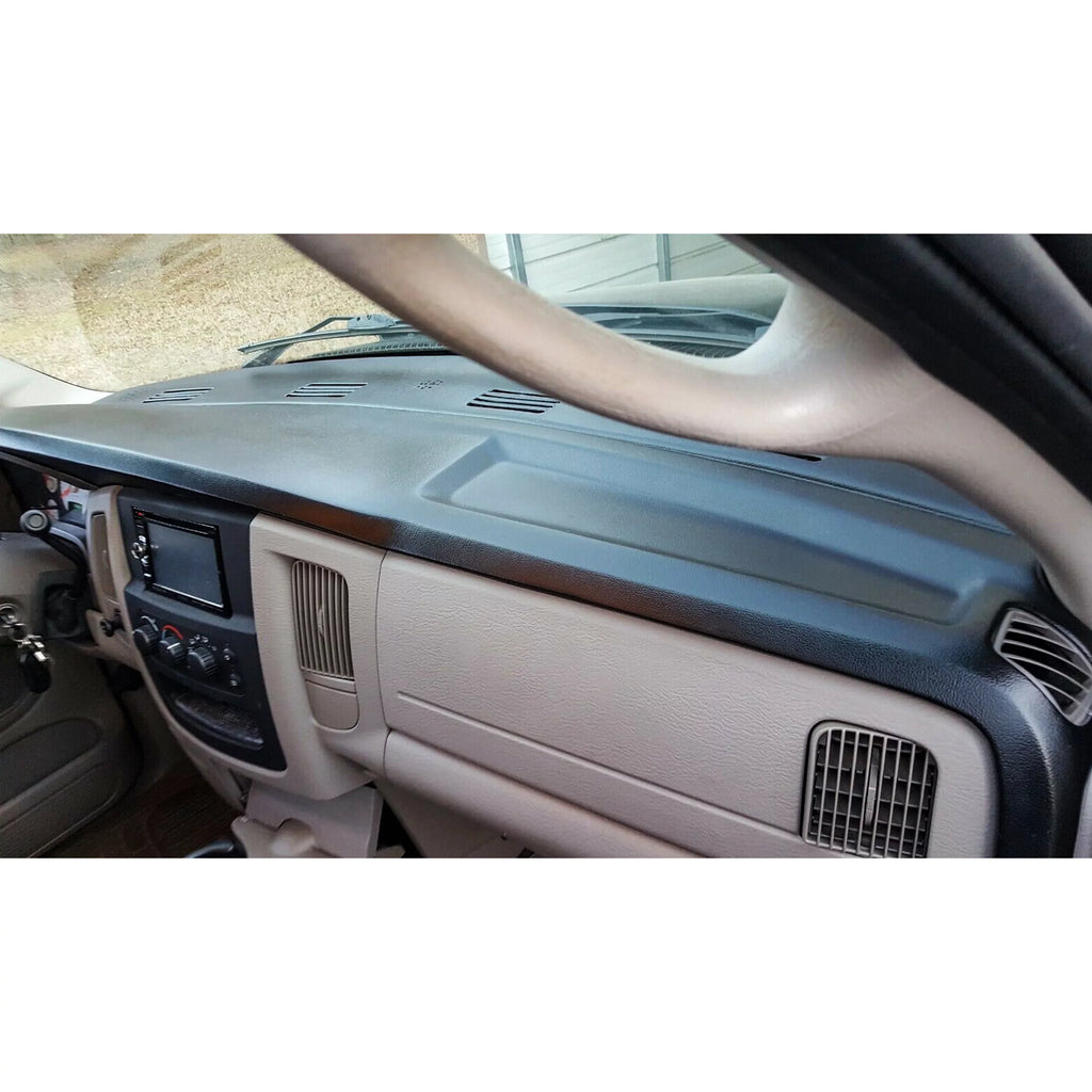 Kojem Dashboard protector for 2002 2003 2004 2005 Dodge Ram 1500 2500 3500 Molded Dash Pad Board shield Skin Cap Protector Overlay Black