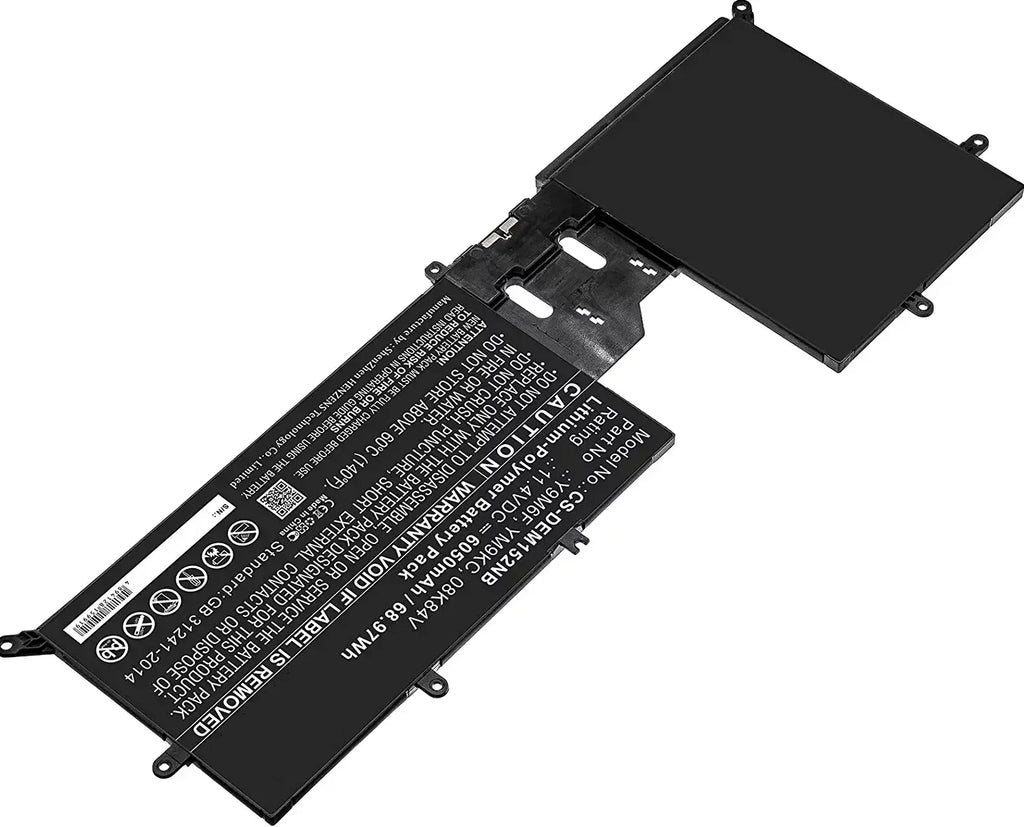Genuine  Alienware M17 R2 11.4V 76WH 6334MAH Y9M6F Battery W/ Cable YM9KC Laptop Batteries