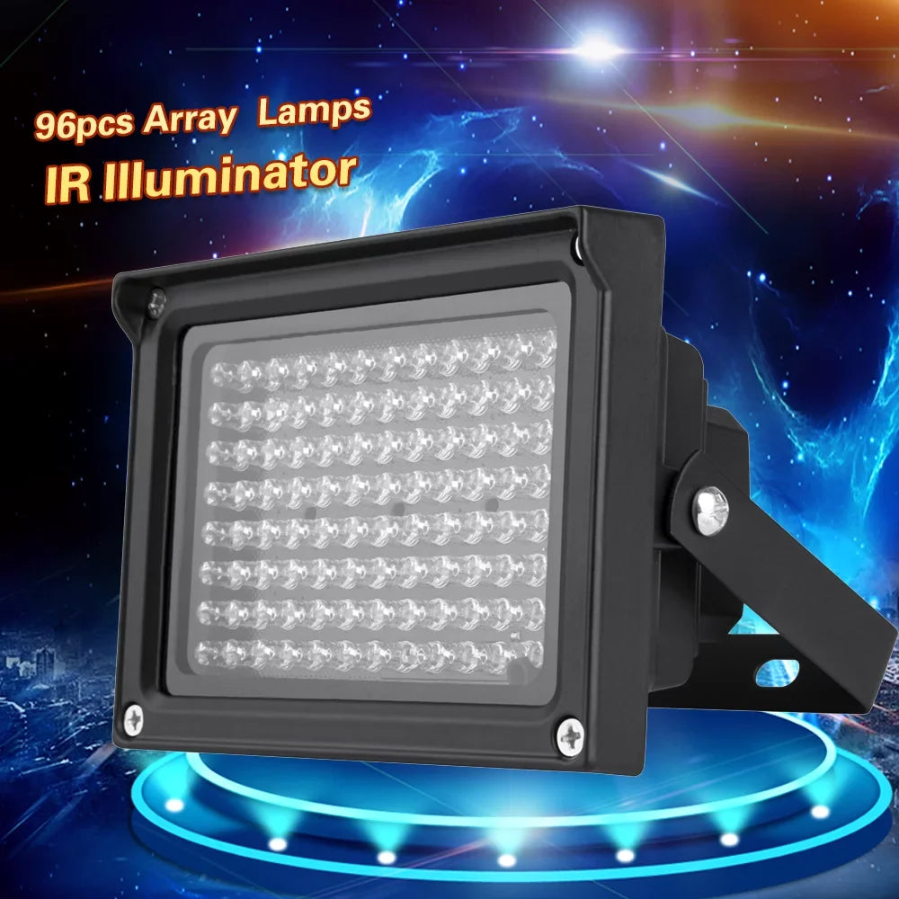 Dadypet Photography Lamp,Lamps Vision Outdoor Illuminator Array Infrared Security Camera Waterproof CCTV Security IR Illuminator Infrared Lamps Vision 96 LEDs IR Waterproof Provide Security mewmewcat