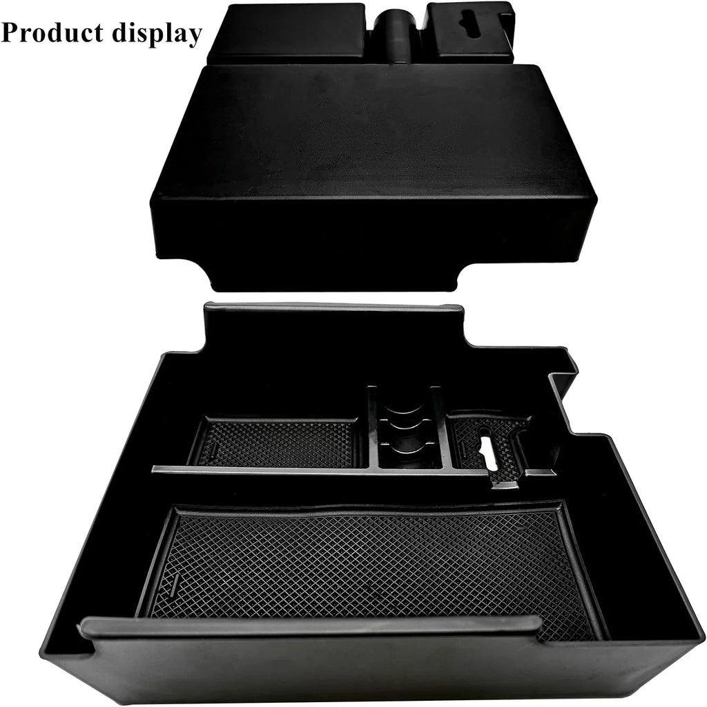 EVTIME Center Console Organizer Interior Storage Box fit for  Explorer 2019 2018 2017 2016 2015 2014 2013 2012 Accessories Armrest Secondary Storage Tray