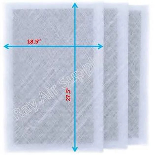 RAYAIR SUPPLY 20x30 Replacement Filter Pads matching with Dynamic Air Cleaner 20x30 Refills (3 Pack) WHITE