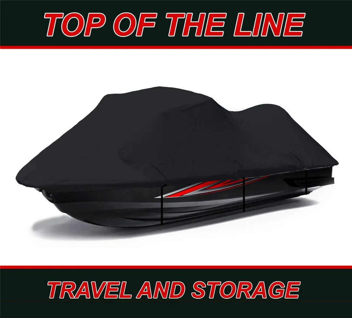 ACE 2014 2015 2017 2018 2019 2020 2021 2022 Jet Ski PWC wrap 3 Seater. BLACK TOP OF THE LINE JET SKI protector appropriate for Sea Doo Sea-Doo Spark 3up 900 H.O