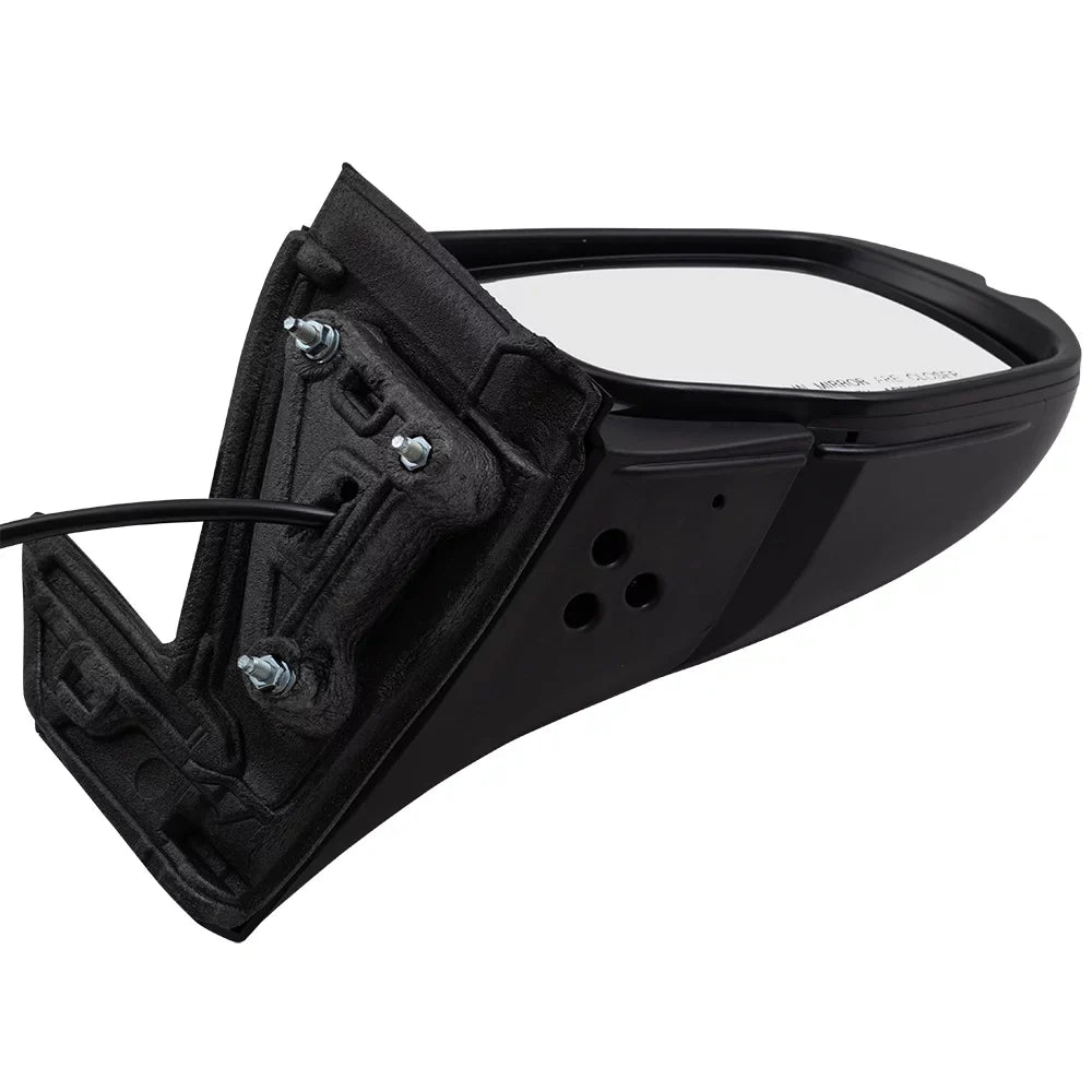Brock Aftermarket Replacement Passenger Right Power Door Mirror Assembly Paint To Match Black Manual Folding With Heat Without Signal-Memory-Auto Dimming-Side View Camera