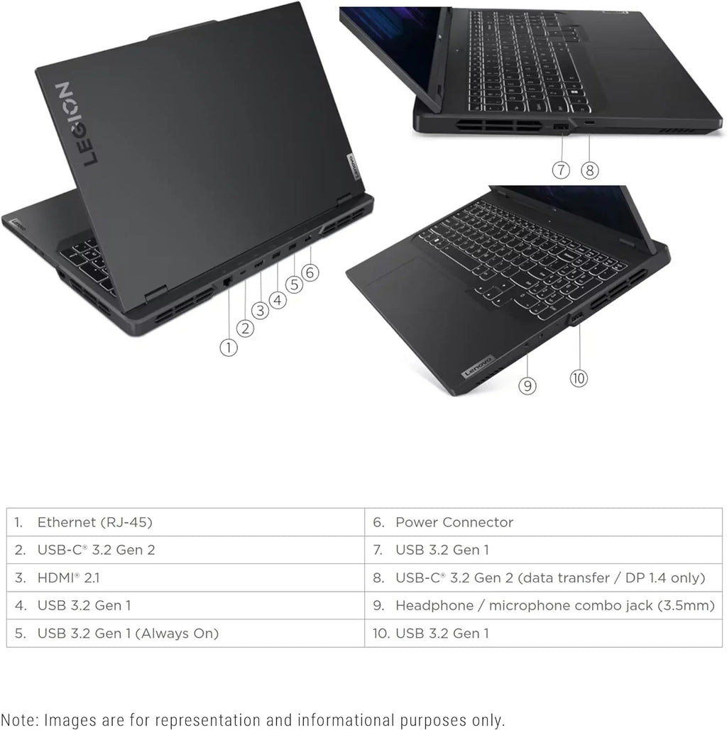 Legion Pro 5i Gaming Laptop, 13th Gen  Core i7-13700HX, 64 GB DDR5 Ram, 2 TB PCIe SSD, 16" WQXGA(2560x1600), Nvidia Geforce RTX 4060, Windows 11 Home