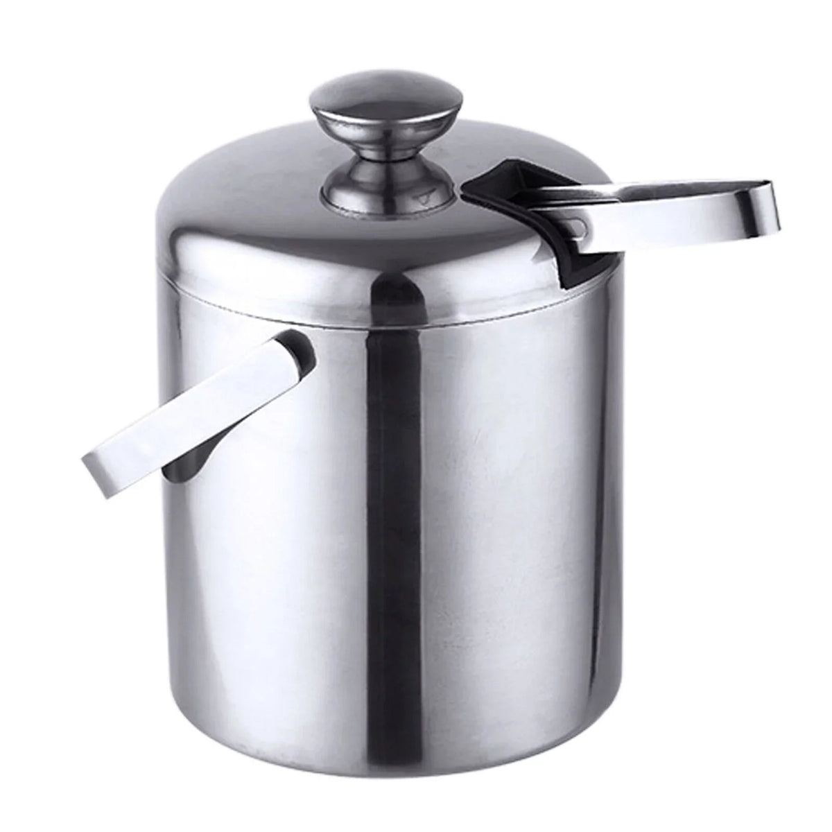 Double-Wall Stainless-Steel Insulated Ice Bucket With Lid & Ice Tong 1300 ML