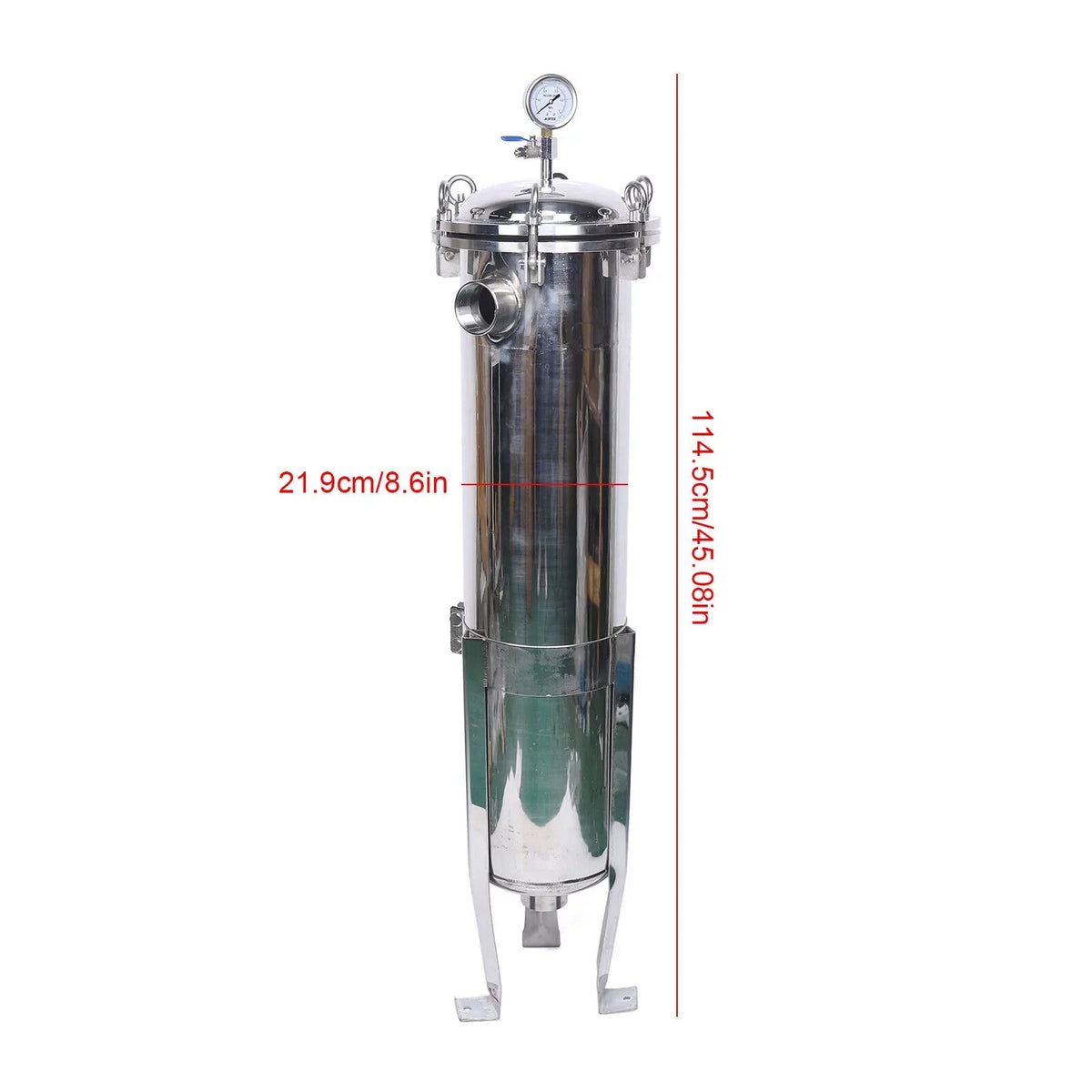 2" 150PSI Bag Filter Housing Pressure Fluid Filter Industrial Stainless Steel Filter