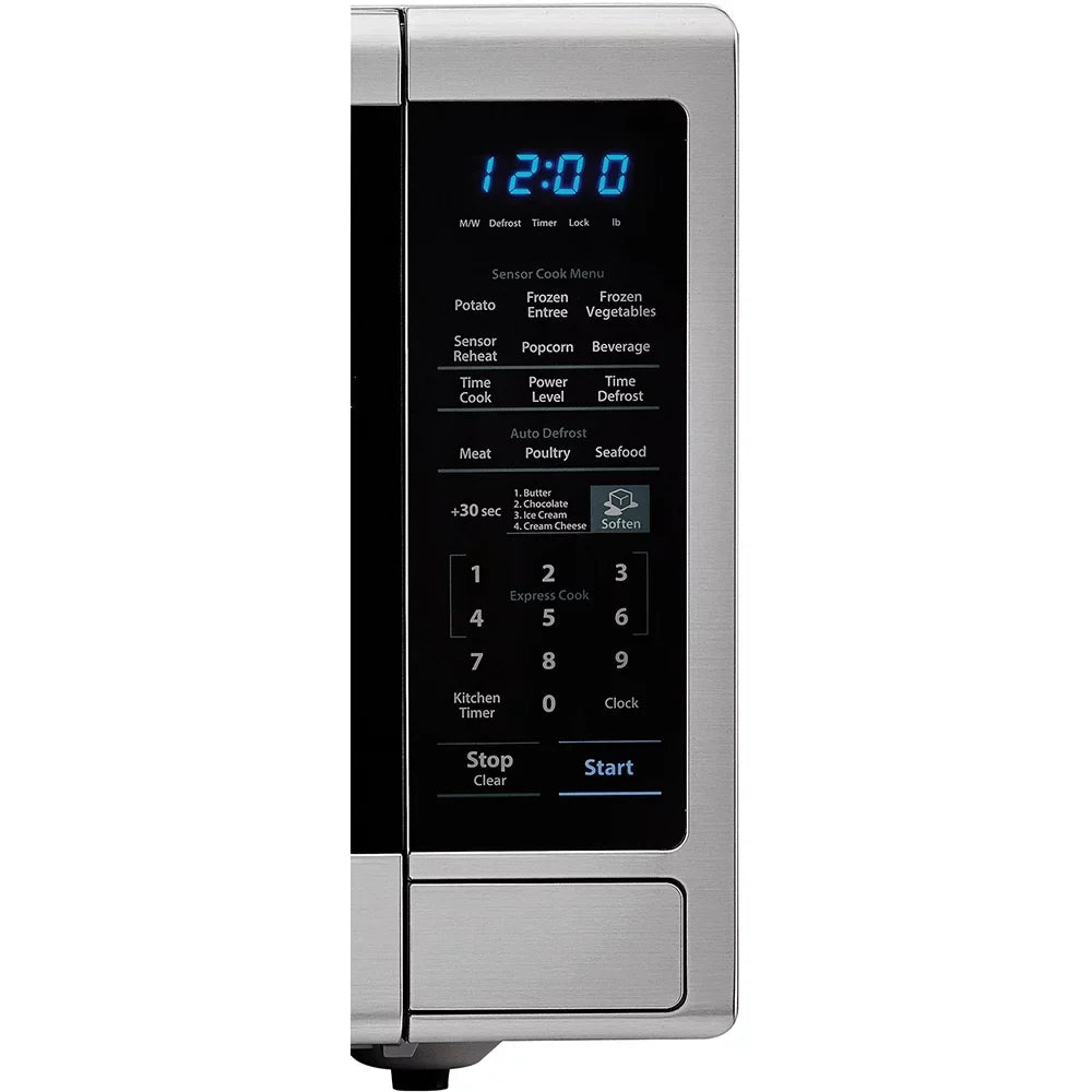 Ft, 1100 W - Black, Stainless Steel. Sharp Carousel SMC1843CM Microwave Oven Freestanding 1.8 cu