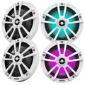 Reference 622M with RGB LED Lighting 6.5" 225-Watt High-Performance (2 Pairs, White, Bulk Packaging- OEM)
